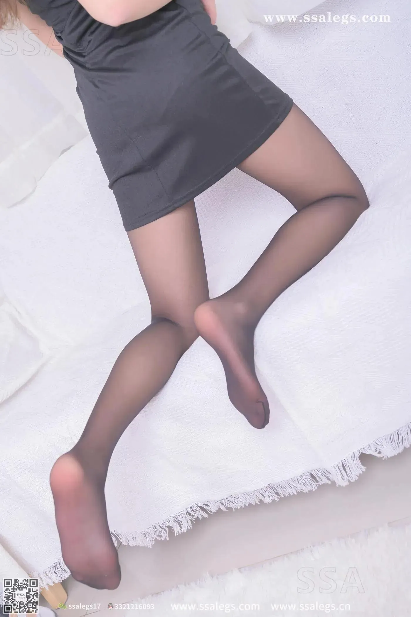 [SSA丝社]超清写真 NO.333 素素今天只想穿上黑丝给你看(下)[23] [45P]插图3